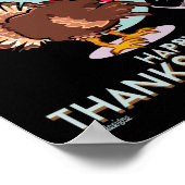 私はそれを湿った幸せな感謝祭の七面鳥が好おもしろいき ポスター (角)