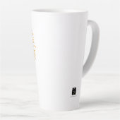 私はそれを目指し、私はマグカップに達した カフェラテマグ (右アングル)