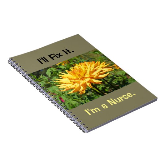私はそれを私によってがナースのギフトのノートRNであるノート固定します ノートブック (右側)