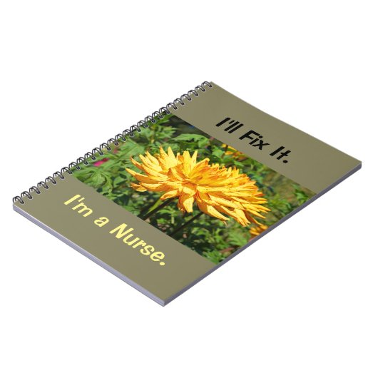 私はそれを私によってがナースのギフトのノートRNであるノート固定します ノートブック (左側)