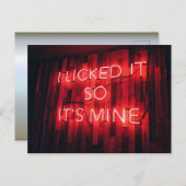 私はそれを私のものと同じように舐めた ポストカード (正面/裏面)