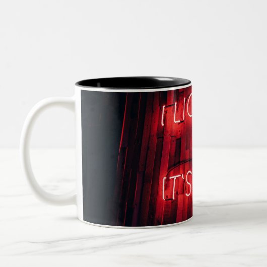 私はそれを自分のものにした ツートーンマグカップ (左)