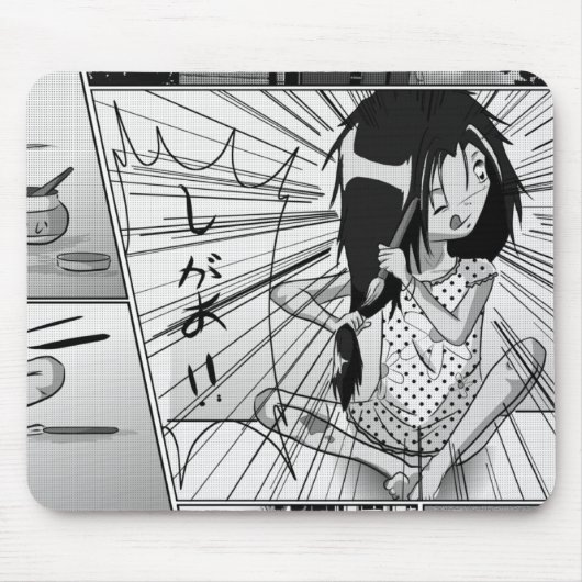 私はそれを自分自身着色します! ...... NOOOOO!! マウスパッド (正面)