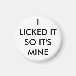 私はそれを舐めたので白い私の磁石だ マグネット