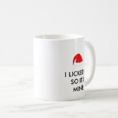 私はそれを舐めたので私のサンタハットだ コーヒーマグカップ (正面右)