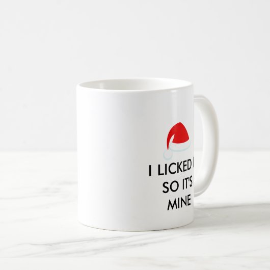 私はそれを舐めたので私のサンタハットだ コーヒーマグカップ (正面右)