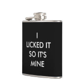 私はそれを舐めたので私のフラスコ フラスク (左)