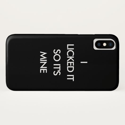 私はそれを舐めたので私のiPhoneケースだ Case-Mate iPhoneケース (裏面(横))