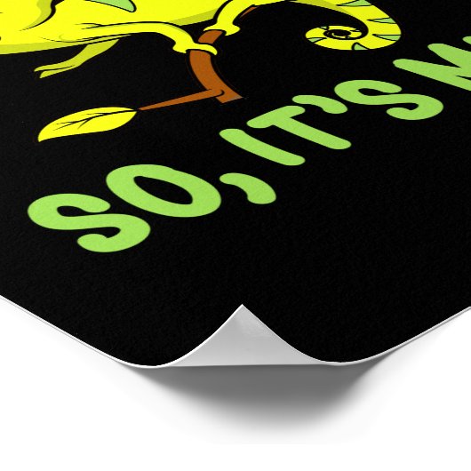 私はそれを舐めたので、その私のトカゲ爬虫類 ポスター (角)