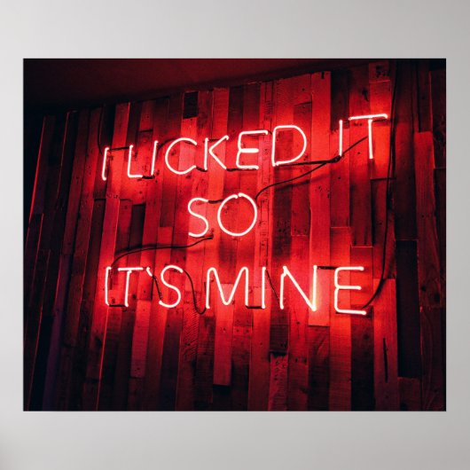 私はそれを舐めて私のものにした ポスター (正面)