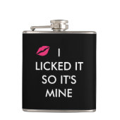 私はそれを舐めて私のキスだ フラスク (正面)