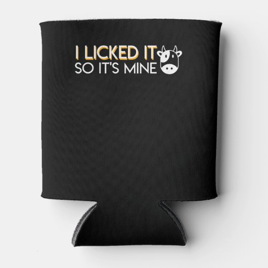 私はそれを舐めて私の牛の恋人のデザイン 缶クーラー (正面)