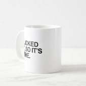 私はそれを舐めました従って私の物です コーヒーマグカップ (正面左)