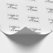 私はそれを舐めました ラッピングペーパー (角)