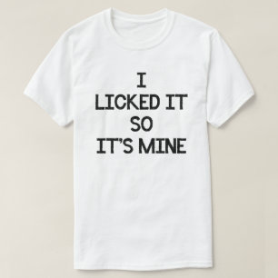 私はそれを舐め、その鉱山の棒つきキャンデー吸盤 Tシャツ