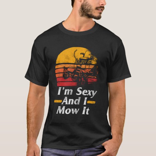 私はそれを芝刈り機ガーデニング Tシャツ (正面)