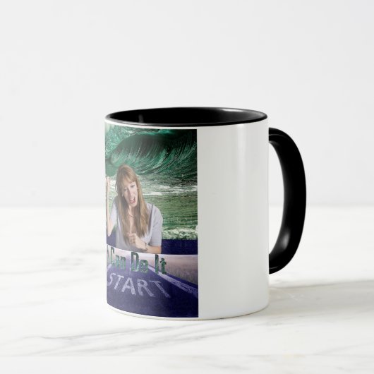 私はそれを行うことができる マグカップ (正面右)