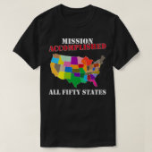 私はそれを行った女性50すべてのアメリカの州ギフトMissiを訪問 Tシャツ (デザイン正面)