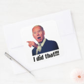 私はそれを行った – バイデン氏3"スクエアステッカー(6枚) スクエアシール (封筒)