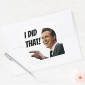 私はそれを行った – Newsom 3"スクエアステッカーx6 スクエアシール (封筒)