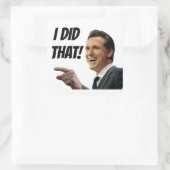 私はそれを行った – Newsom 3"スクエアステッカーx6 スクエアシール (バッグ)