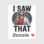私はそれを見た、イエスが見て、私はイエスのミーム シール (シート)