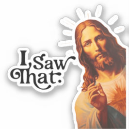 私はそれを見た，イエス・アート，私はイエスを見た シール