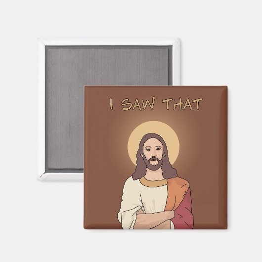 "私はそれを見た"イエズスの磁石 マグネット (正面/裏面)