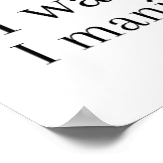 私はそれを見て欲しいように見える ポスター (角)