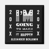 私はそれを起こさせインスパイアる引用文 マグネット (正面)