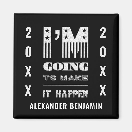 私はそれを起こさせインスパイアる引用文 マグネット (正面)