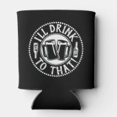 私はそれを飲む – コミカルなビールパーティーユーモア 缶クーラー (裏面)