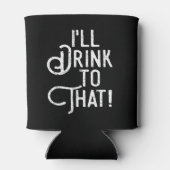 私はそれを飲む |ビールパーティー飲みユーモア 缶クーラー (裏面)