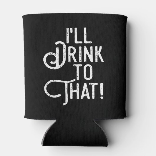 私はそれを飲む |ビールパーティー飲みユーモア 缶クーラー (裏面)