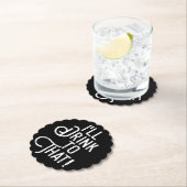 私はそれを飲む |白黒パーティー ペーパーコースター (インサイチュ)