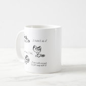 "私はそれを"猫しませんでした コーヒーマグカップ (正面左)