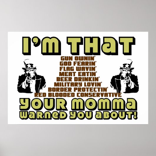 私はそんなに保守的だ ポスター (正面)