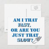 私はそんなに速いですか？ ポストカード (正面/裏面)