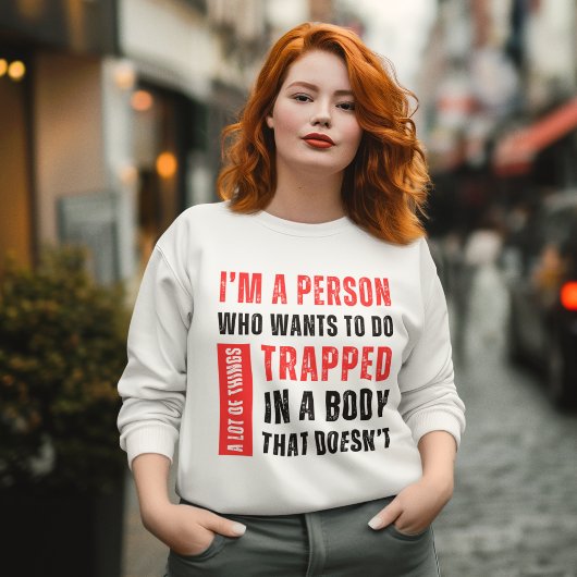 私はたくさんの事をしたいおもしろい人 スウェットシャツ