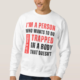 私はたくさんの事をしたいおもしろい人 スウェットシャツ