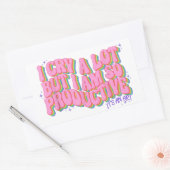 私はたくさん泣くが、その芸術は実に生産的である 長方形シール (封筒)