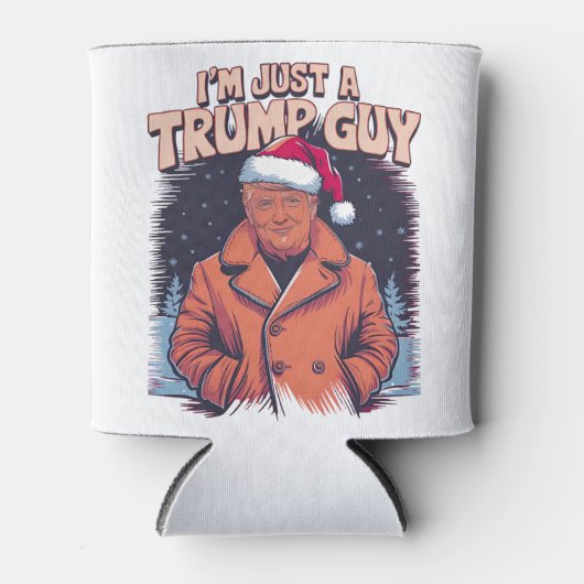 私はただのトランプ男のチル男ミームトランプTシャツ 缶クーラー (正面)