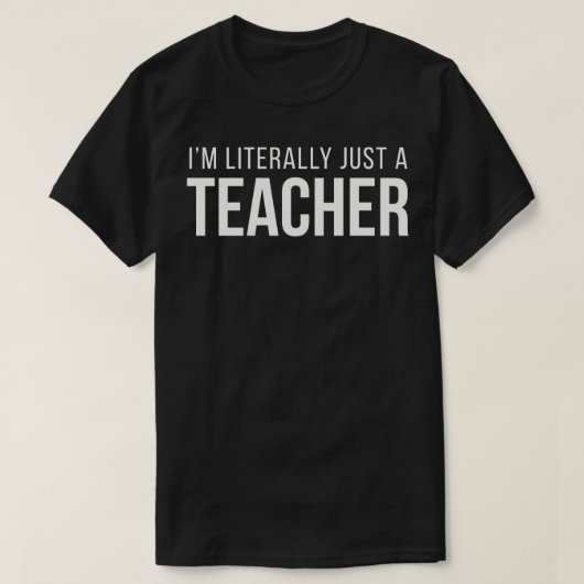 私はただの先生です Tシャツ (デザイン正面)