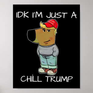 私はただの冷たいトランプのおもしろいミーム ポスター