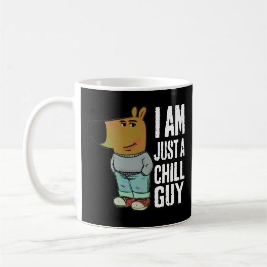 私はただの冷たい男おもしろい コーヒーマグカップ (左)