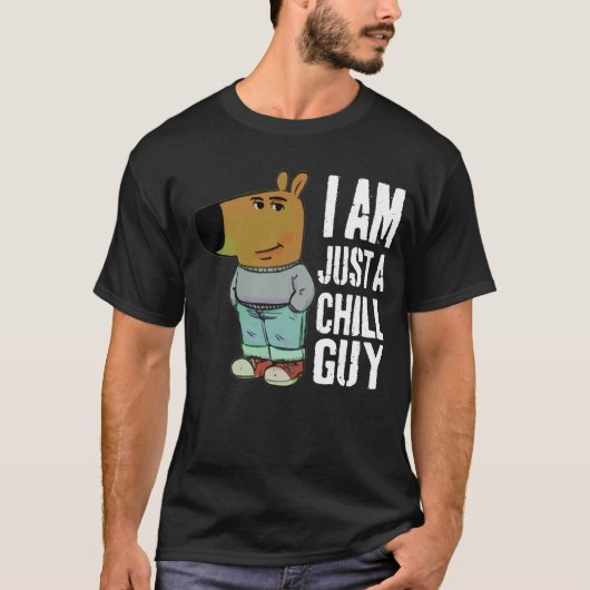 私はただの冷たい男おもしろい Tシャツ (正面)