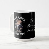 私はただの冷たい男のおもしろいミーム コーヒーマグカップ (正面左)