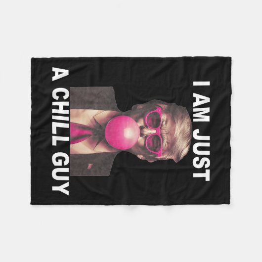 私はただの冷たい男のトランプのバブルガムおもしろいミーム フリースブランケット (正面(横))