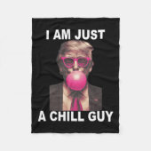 私はただの冷たい男のトランプのバブルガムおもしろいミーム フリースブランケット (正面)