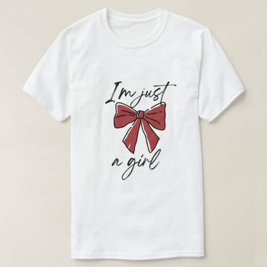 私はただの女の子だ Tシャツ (デザイン正面)